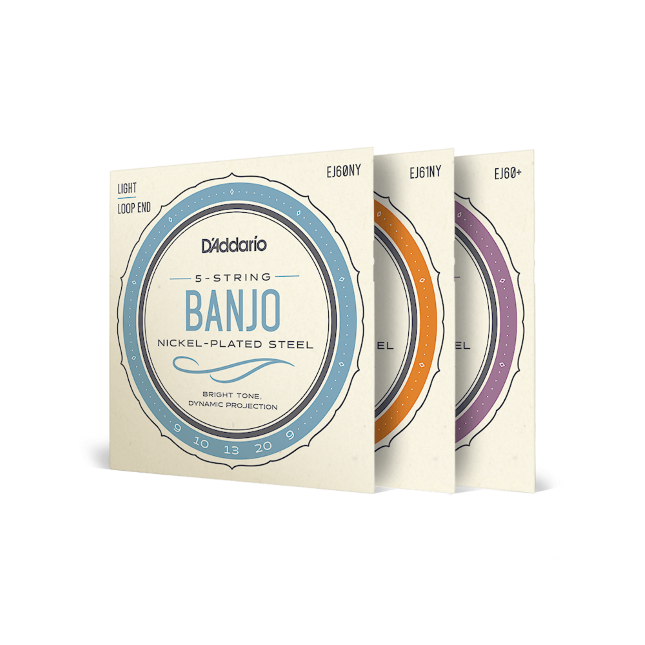 D'Addario 4 String Banjo NICKEL-PLATED STEEL