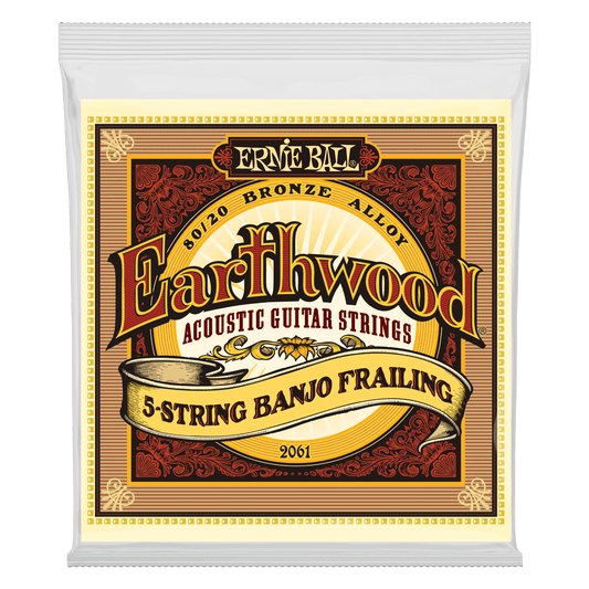 Ernie Ball EARTHWOOD 80/20 BRONZE LOOP END 5-STRING  BANJO FRAILING