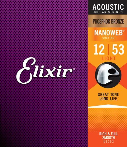 Elixir ACOUSTIC PHOSPHOR BRONZE WITH NANOWEB COATING