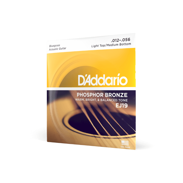 D'Addario Bluegrass Light Top/Medium Bottom Acoustic Guitar Strings