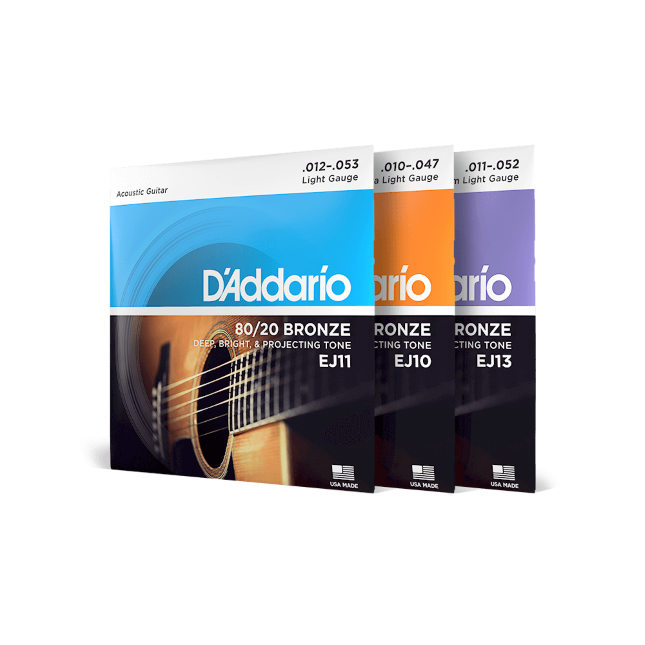 D'Addario Acoustic 80/20 BRONZE STRINGS